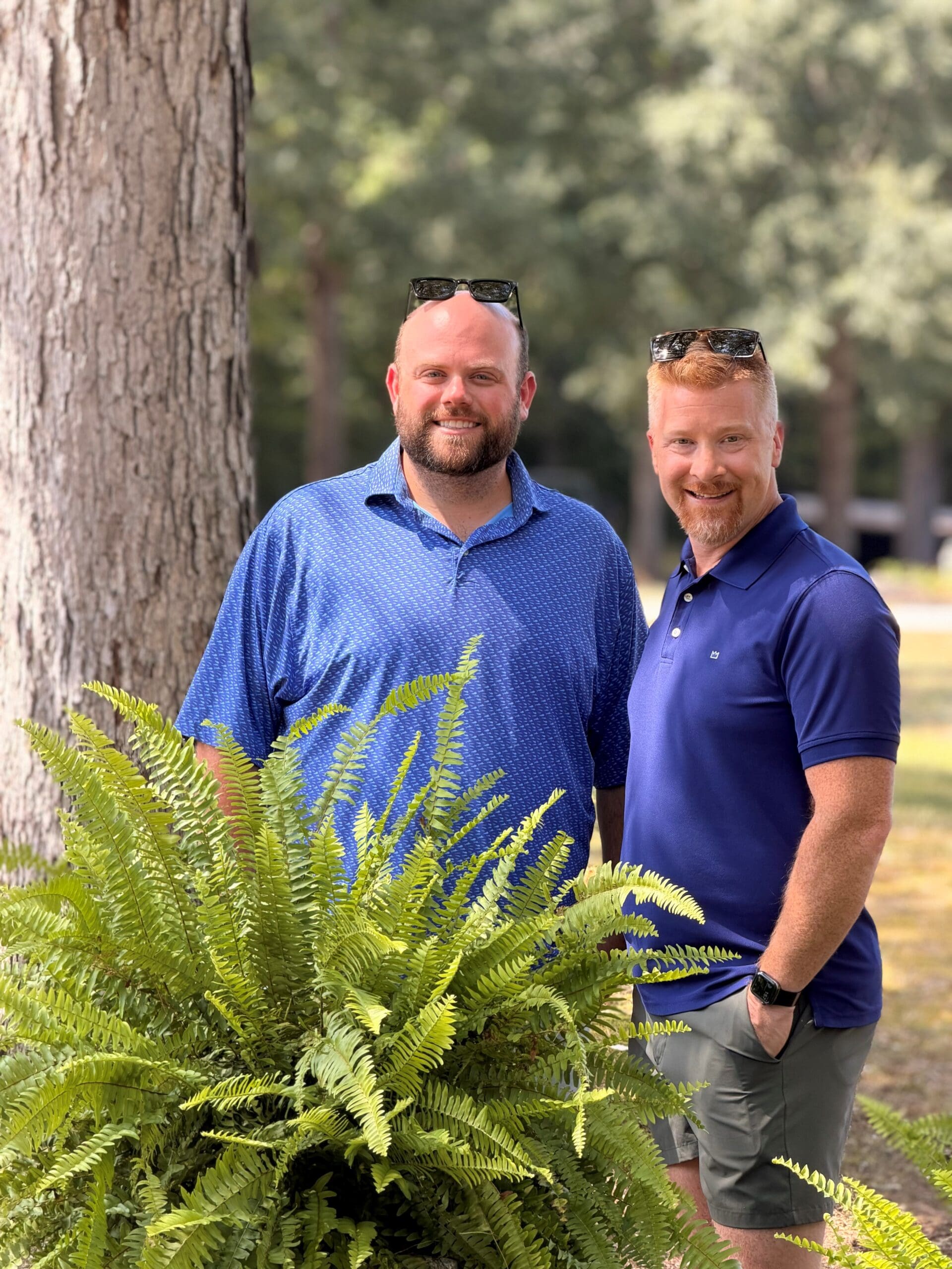 Garrett and Brent picture at Morris Dr.